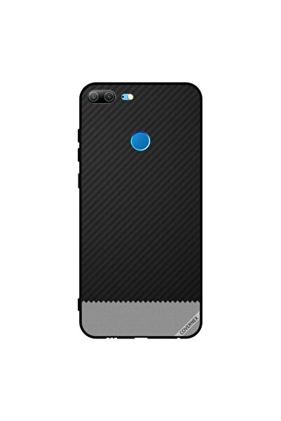 Covernex غطاء حماية لهاتف Honor 9 Lite بنمط خطوط سوداء ورمادية
