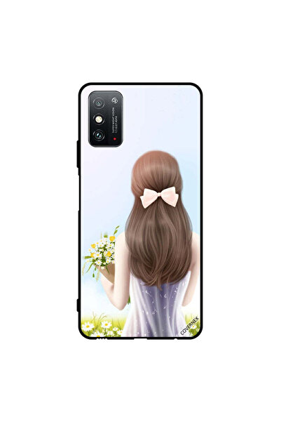 Covernex غطاء حماية لهاتف Honor X10 Max 5G، فتاة جميلة تحمل الزهور