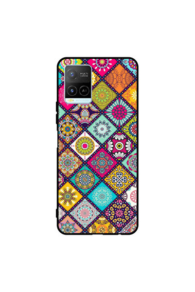 Covernex غطاء حماية لهاتف فيفو Y32 بنقشة زهور متعددة الأشكال