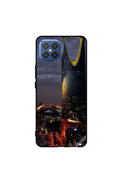 Covernex غطاء حماية لهاتف هواوي نوفا 8 إس إي 4G منظر برج الفيصلية في المساء