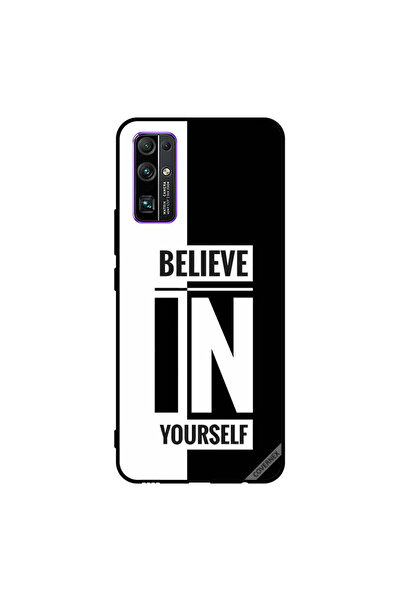 Covernex غطاء حماية لهاتف Honor 30 - ثق بنفسك - أسود وأبيض