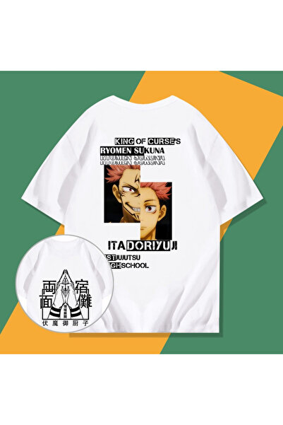 Flood Of Style Tricou unisex cu desen anime Ryomen Sukuna ‌   Linia Jujutsu ‌...