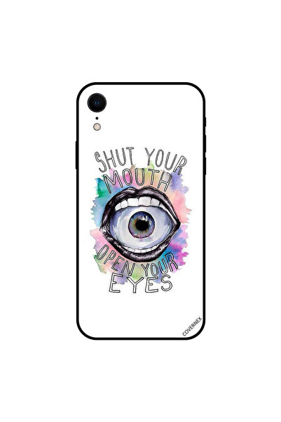 Covernex غطاء حماية لجهاز iPhone XR "أغلق فمك وافتح عينيك"