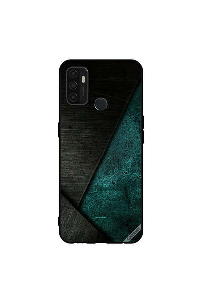 Covernex غطاء حماية لهاتف Oppo A11s/A53 5G بنقشة سوداء وأخضر داكن