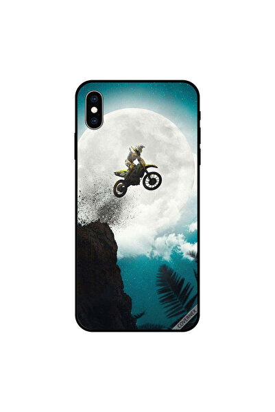 Covernex غطاء حماية iPhone X - رحلة إلى القمر على دراجة