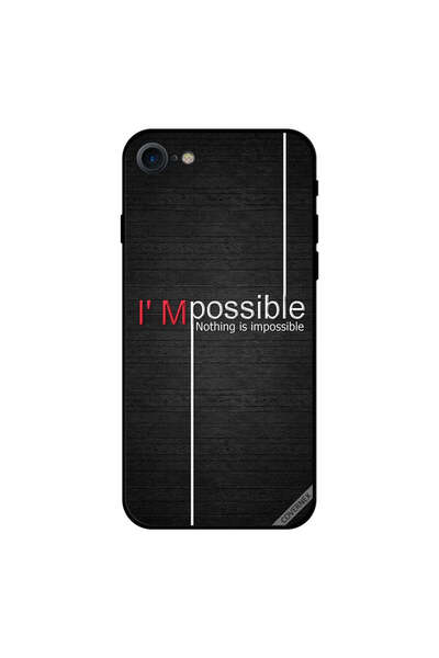 Covernex غطاء حماية لجهاز iPhone 7 - أنا ممكن، لا شيء مستحيل، خشب - خلفية