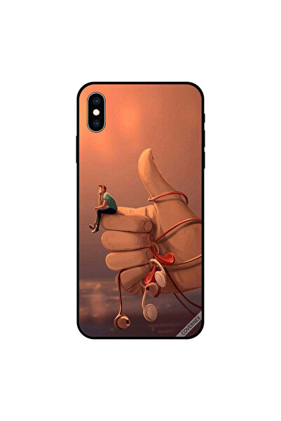 Covernex غطاء حماية لجهاز iPhone XS MAX "استمر في الاستماع إلى الموسيقى"