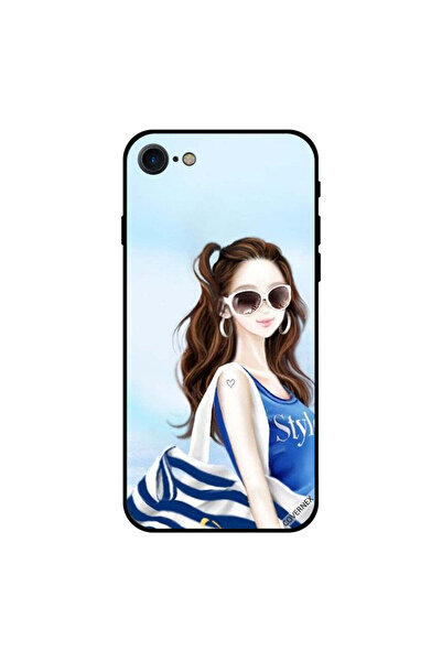 Covernex غطاء حماية لجهاز iPhone 8 بتصميم قميص أزرق