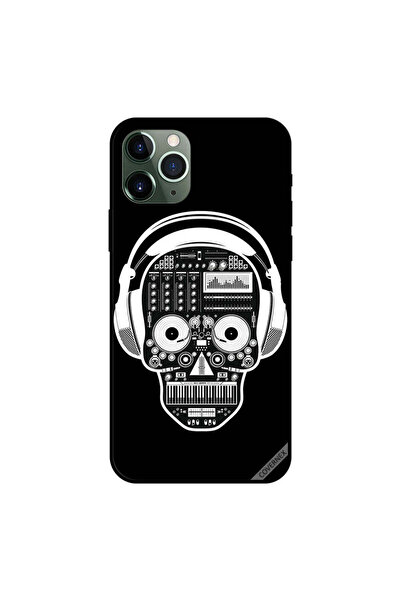 Covernex غطاء حماية لجهاز iPhone 11 Pro Max بطبعة جمجمة موسيقية باللونين الأب...