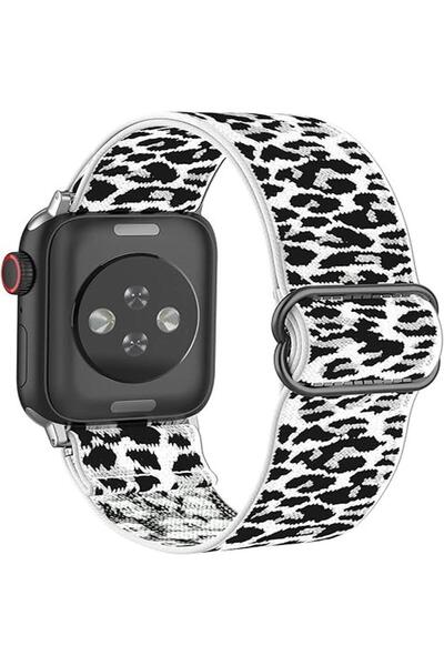 Alstrap Apple watch 11-10 42mm seri 4-5-6-7-8-9 Uyumlu 38-40-41mm Kumaş Elast...
