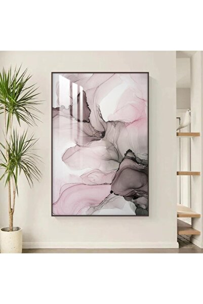 SND لوحة جدارية خشبية بتصميم الفن التجريدي مع برواز شامبين و طبقة من الاكرليك...