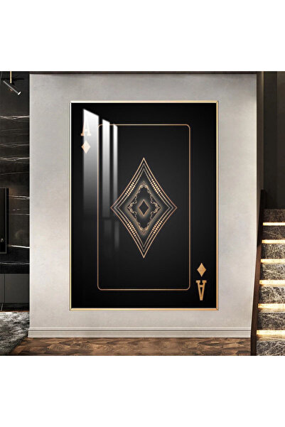 SND لوحة جدارية خشبية فاخرة مع برواز بني و طبقة من الاكرليك الشفاف