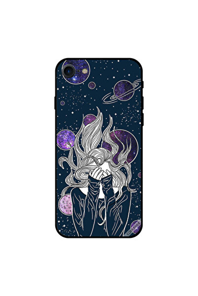 Covernex غطاء حماية لجهاز iPhone 8 برسومات فتاة خيالية في نبات