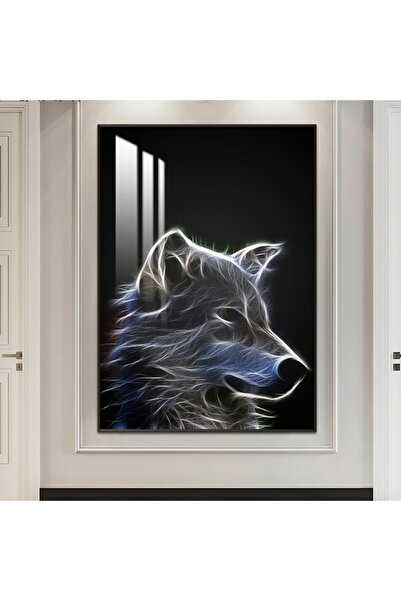 SND لوحة جدارية خشبية فاخرة مع برواز شامبين و طبقة من الاكرليك الشفاف