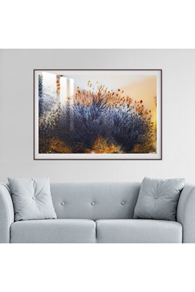 4gdran لوحة جدارية خشبية فاخرة مع برواز شامبين و طبقة من الاكرليك الشفاف