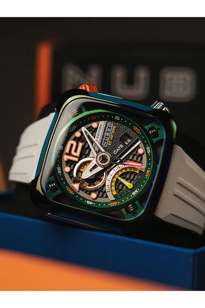 Nubeo Mens Watch Nubeo NB-6096-02, Quartz, 45mm, 5ATM