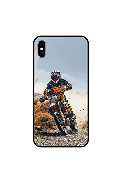 Covernex غطاء حماية لهاتف iPhone XS MAX، دراجة ترابية صفراء