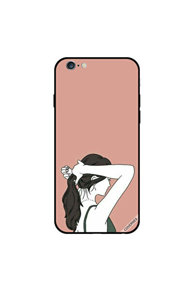 Covernex غطاء حماية لهاتف iPhone 6s Plus بفتاة لطيفة تصفف شعرها