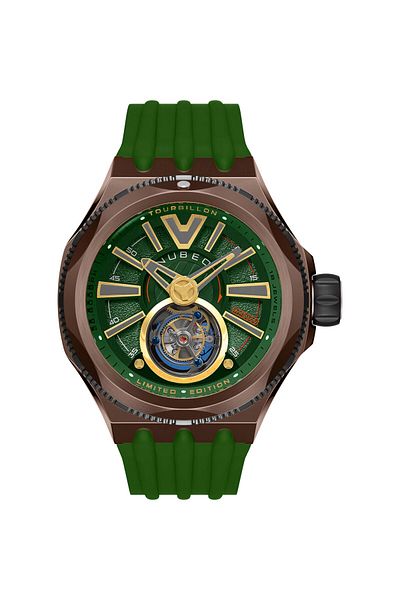 Nubeo Ανδρικό Ρολόι Nubeo NB-6075-0B, Αυτόματο, 52mm, 10ATM