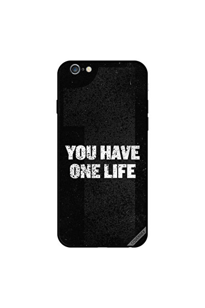 Covernex غطاء حماية لجهاز iPhone 6 Plus مكتوب عليه You Have One Life باللون ا...