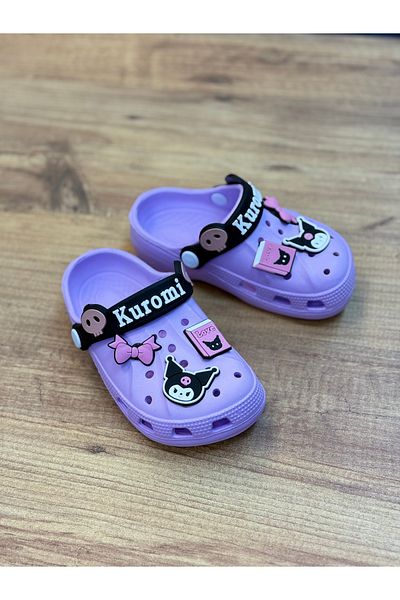 ÇOCUKÇA MODA Kuromi My Melody Girls Non-Slip Sole Slippers Daily Pool Beach Sandals