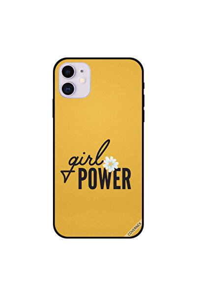 Covernex غطاء حماية لهاتف iPhone 11 بطبعة فتاة باور وايت فلاور