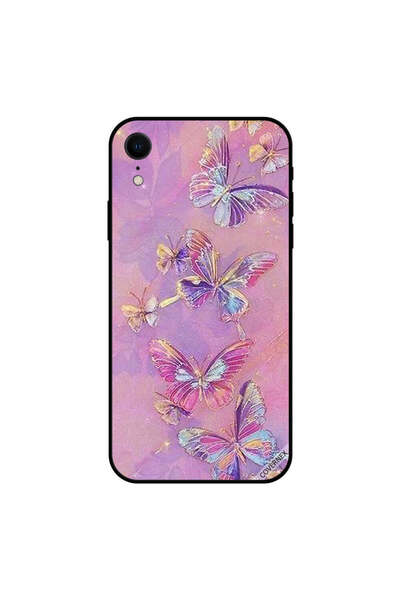 Covernex غطاء حماية لجهاز iPhone XR برسومات فراشات فنية