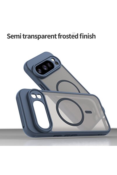 SKYDDAR INNOVATION Θήκη για Google Pixel 10 Pro, HaloFrost MagSafe II, Αντικραδασμική, σετ αυτοκόλλητων, Μπλε σκούρο