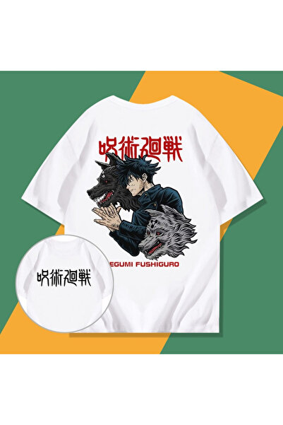 Flood Of Style تي شيرت رجالي منقوش برسومات الرسوم المتحركة للجنسين من Jujutsu...