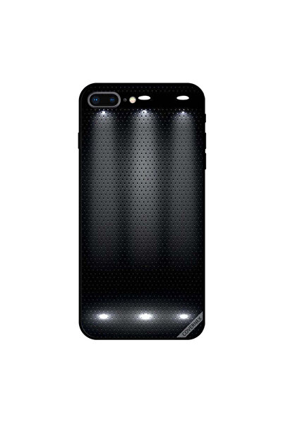 Covernex غطاء حافظة iPhone 8 Plus بإضاءة مضاءة بنمط منقط باللون الأسود