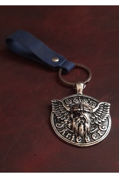 BSN Store Warrior Odin's Figure Keychain Premium Hand Made Real Leather Keychain