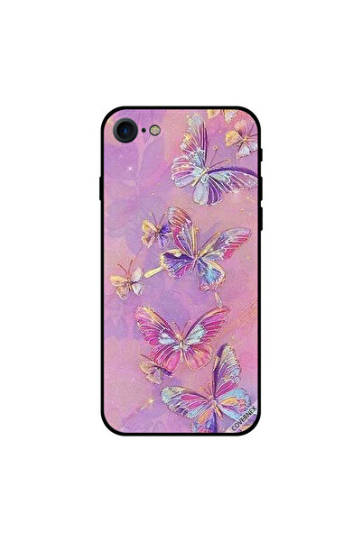 Covernex غطاء حماية لجهاز iPhone 7 برسومات فراشات فنية