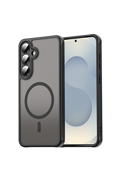 SKYDDAR INNOVATION Husă pentru Samsung Galaxy S25 Plus, HaloFrost MagSafe II, antișoc, set autocolante, neagră