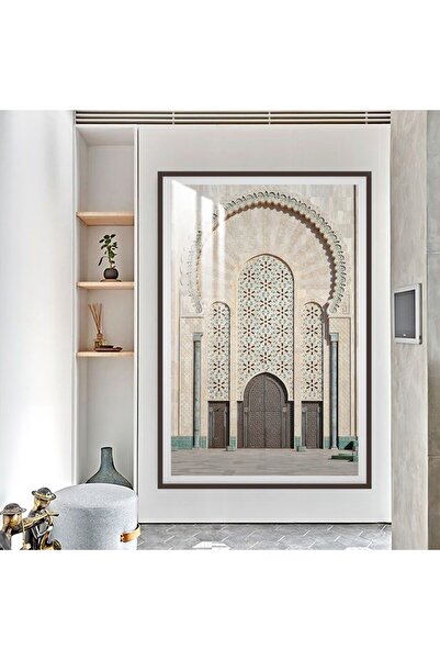 4gdran لوحة جدارية خشبية فاخرة مع برواز شامبين و طبقة من الاكرليك الشفاف