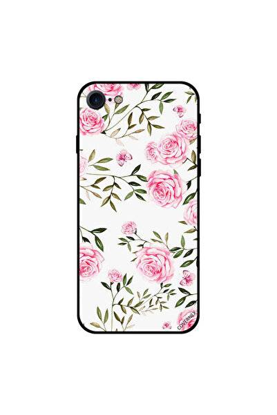 Covernex غطاء حماية لجهاز iPhone 7 بنقشة ورود وردية فاتحة