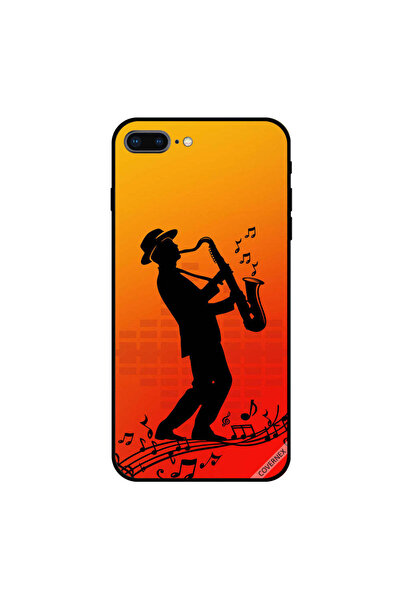 Covernex غطاء حماية لجهاز iPhone 8 Plus عليه صورة رجل يعزف الموسيقى