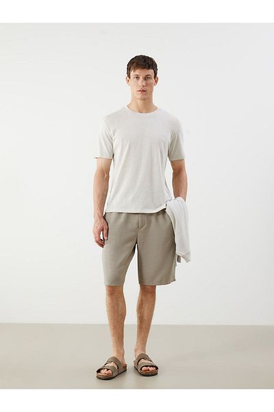 LC Waikiki New Season Crew Neck Combed Cotton Men's T-Shirt - S5Ps21Z8