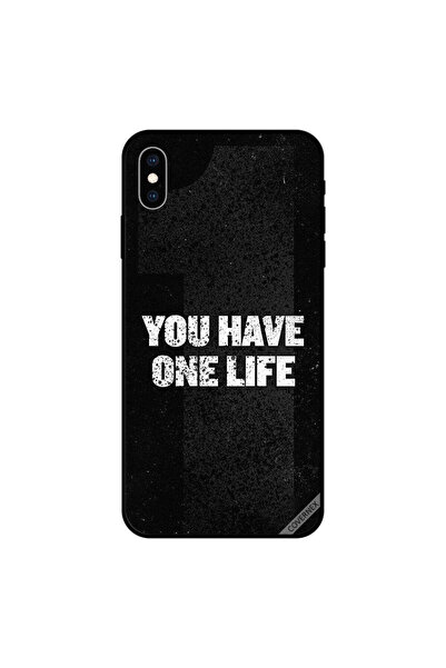 Covernex غطاء حماية لجهاز iPhone XS MAX - لديك حياة واحدة - أسود