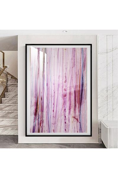 4gdran Luxury wooden wall panel with black frame and clear acrylic layer