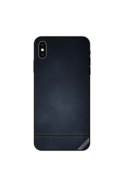 Covernex غطاء حماية لجهاز iPhone XS MAX بنقشة جينز أزرق داكن