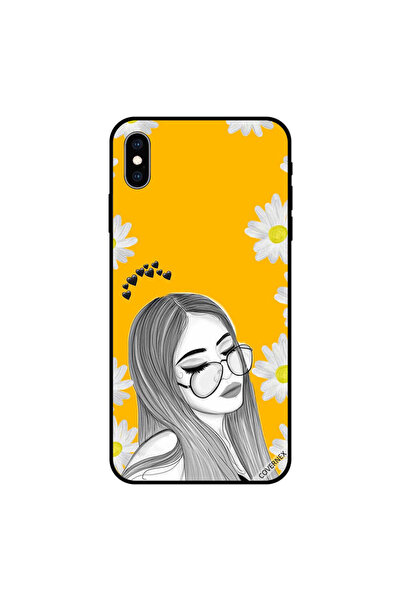 Covernex غطاء حماية لجهاز iPhone XS MAX برسومات فتاة النظارات