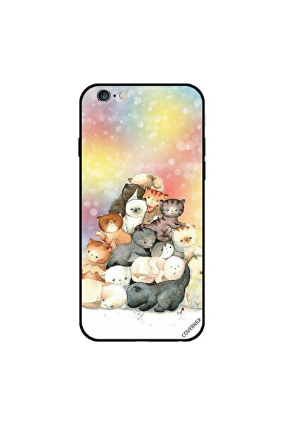 Covernex غطاء حماية لهاتف iPhone 6s Plus بتصميم مجموعة قطط