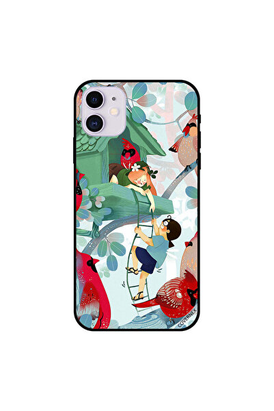 Covernex غطاء حماية لجهاز iPhone 11 بطبعة أطفال يلعبون على شجرة