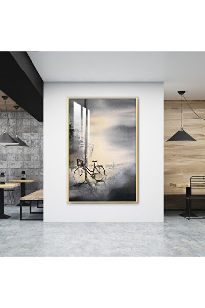 SND لوحة جدارية خشبية فاخرة مع برواز فضي و طبقة من الاكرليك الشفاف