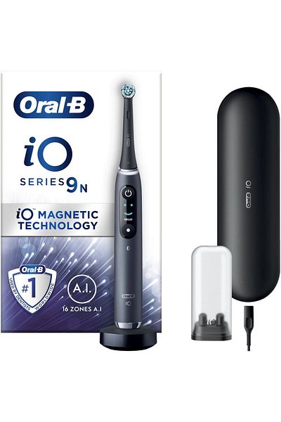 Oral-B Periuță de dinți electrică iO9 cu tehnologie magnetică și micro-vibrații, inteligență artificială