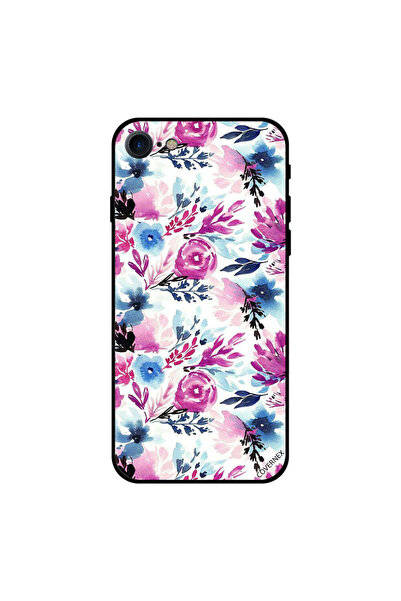 Covernex غطاء حماية لجهاز iPhone 7 بنقشة زهور وأوراق وريش