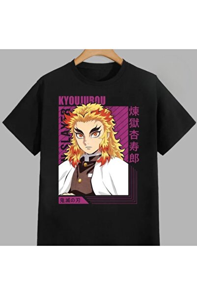 Flood Of Style Tricou unisex cu model anime Rengoku Kyojuro demon slayer