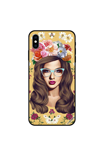Covernex غطاء حماية لهاتف iPhone XS MAX بتصميم فتاة أنيقة مزينة بالزهور