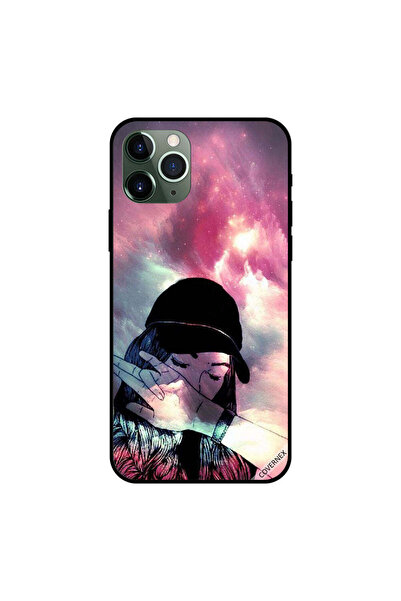 Covernex غطاء حماية لهاتف iPhone 11 Pro Max بنقشة وجه فتاة بألوان BG