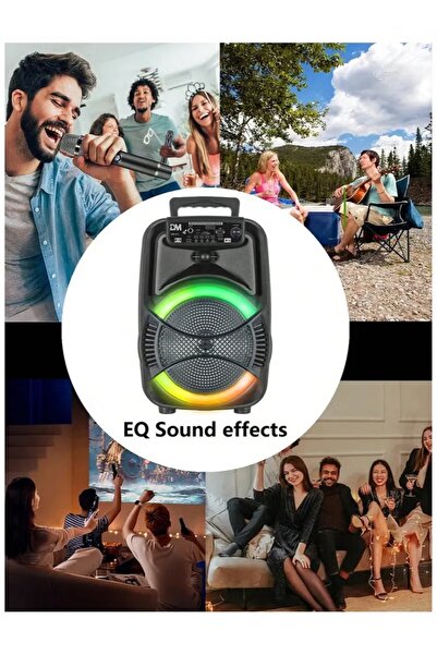 DLC Portable Speaker with LED Lights and Bluetooth